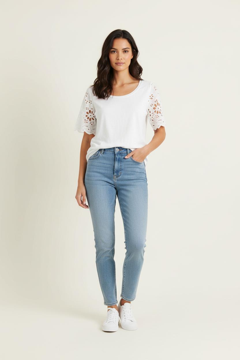 Tee-shirt Blanc - Taille S/36 de la marque Claudie Pierlot | PARAD66163 - Vendu par Paradigme - Image 1