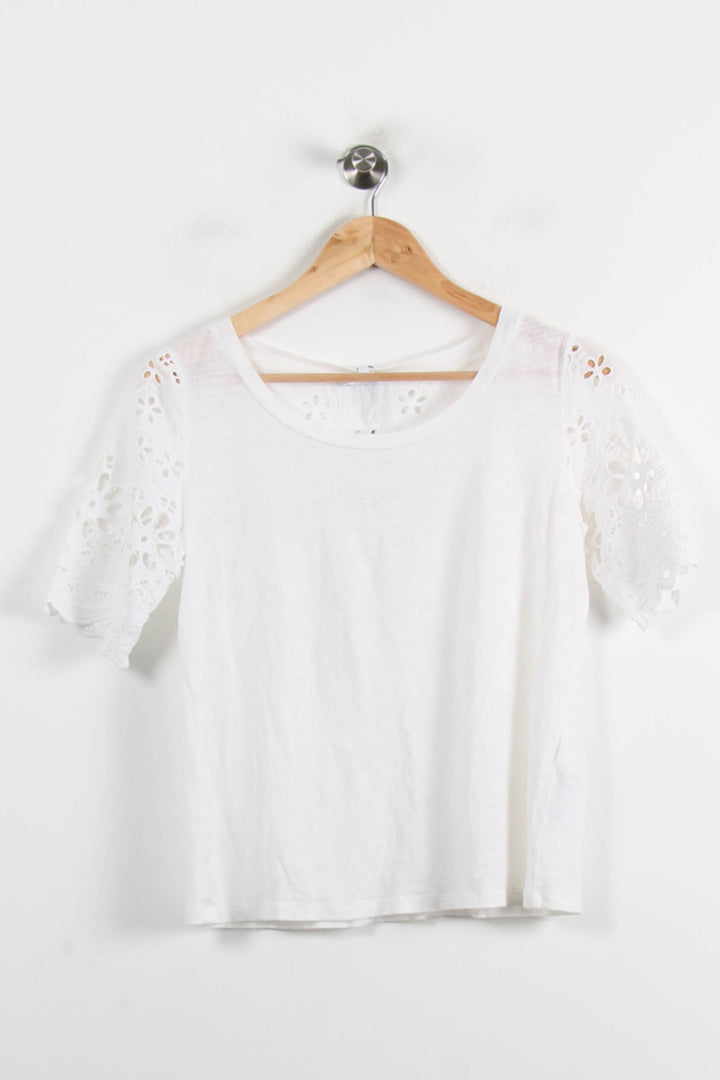 Tee-shirt Blanc - Taille S/36 de la marque Claudie Pierlot | PARAD66163 - Vendu par Paradigme - Image 2
