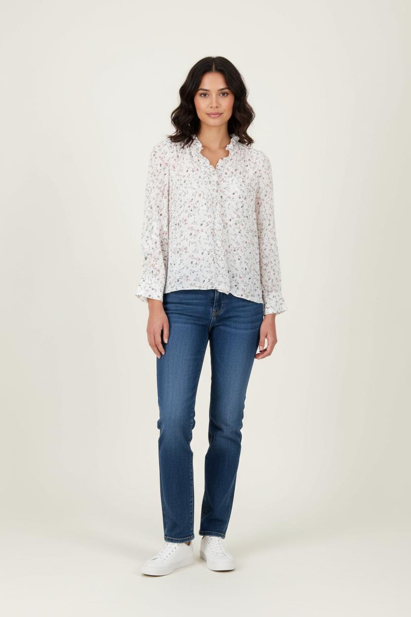 Blouse Blanche et Multicolore - Taille M/38 de la marque Pablo | PARAD66164 - Vendu par Paradigme - Image 1