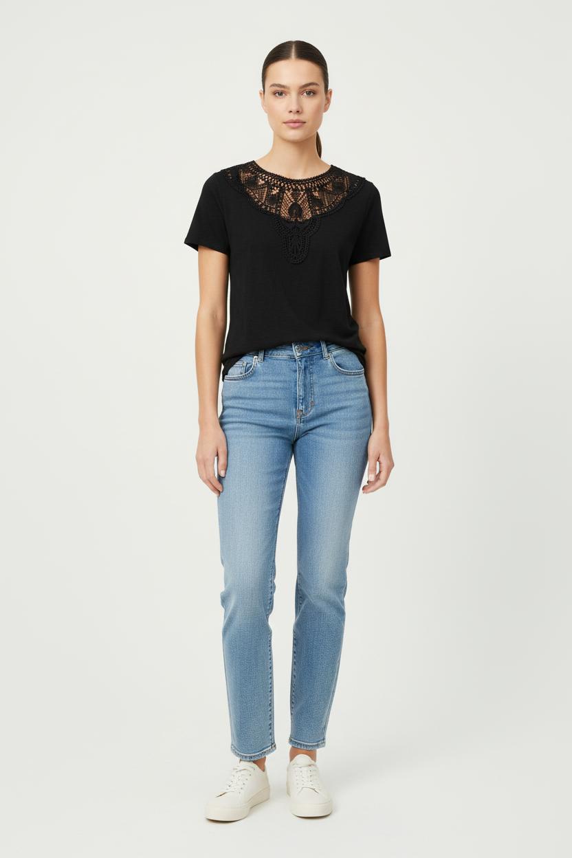 Tee-shirt Noir - Taille XS/34 de la marque Sézane | PARAD66165 - Vendu par Paradigme - Image 1