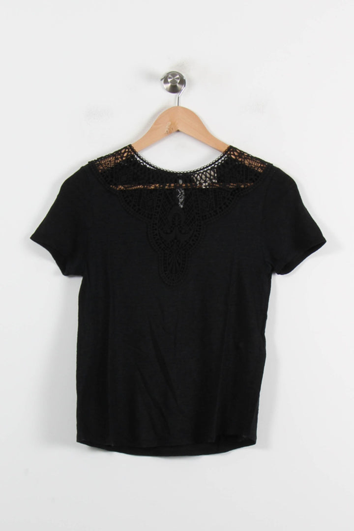 Tee-shirt Noir - Taille XS/34 de la marque Sézane | PARAD66165 - Vendu par Paradigme - Image 2