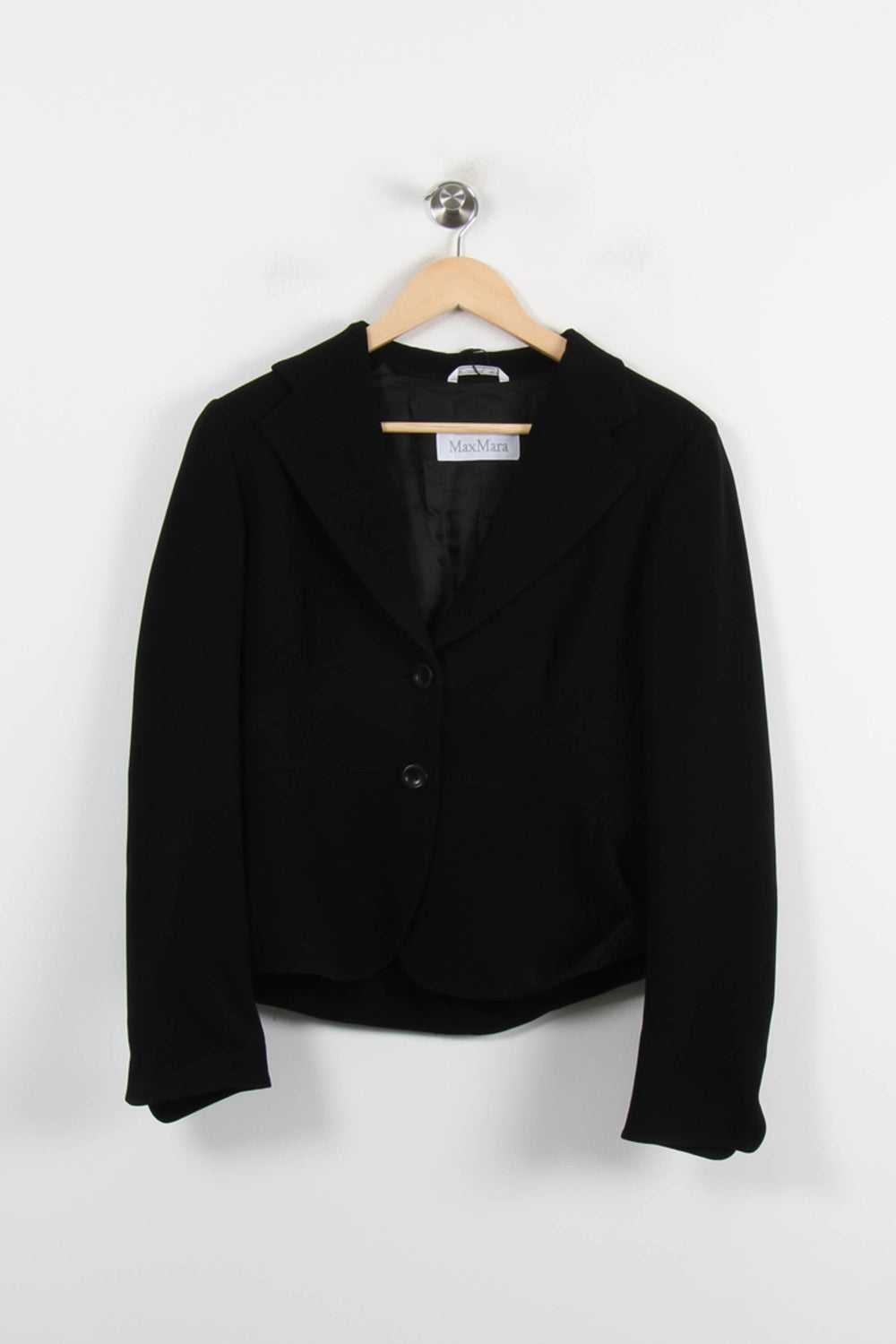 Veste Noire - Taille M/38 de la marque Max Mara | PARAD66172 - Vendu par Paradigme - Image 2