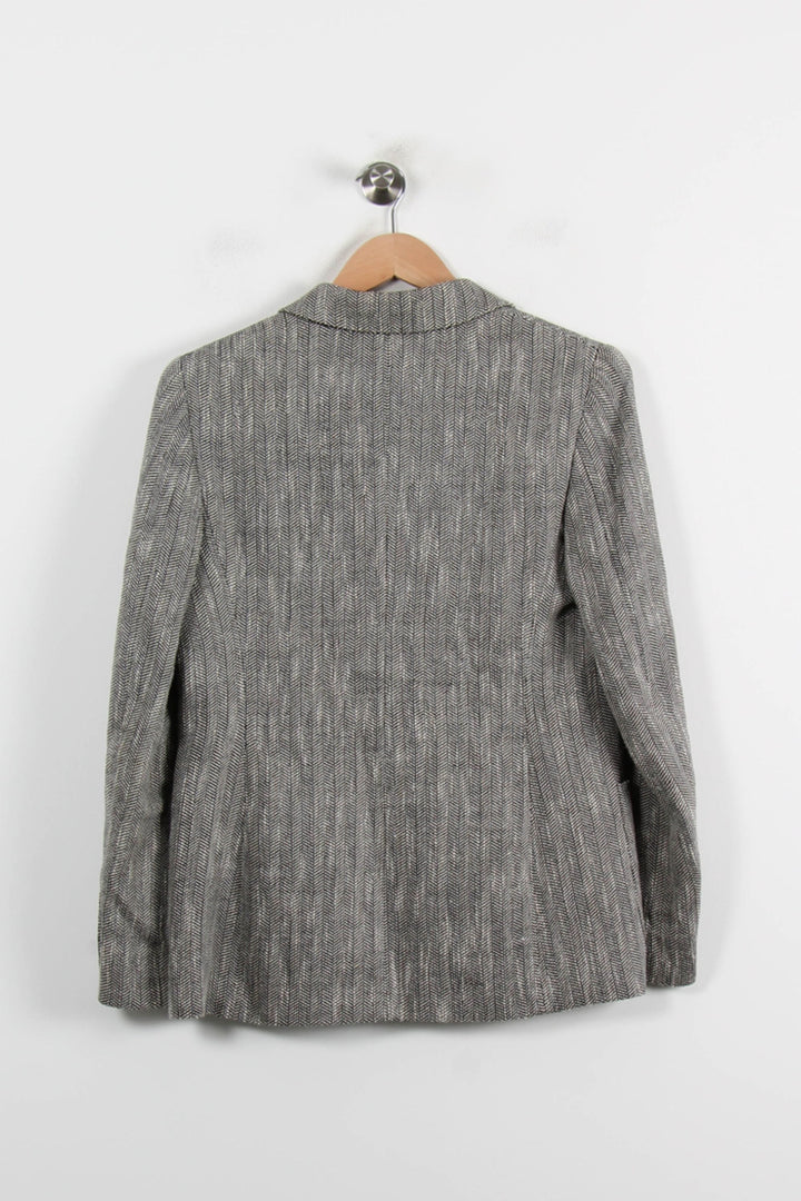 Blazer Gris - Taille S/36 de la marque Max Mara | PARAD66173 - Vendu par Paradigme - Image 4