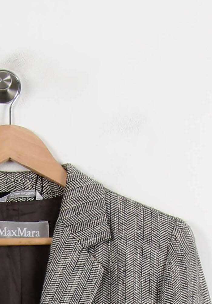 Blazer Gris - Taille S/36 de la marque Max Mara | PARAD66173 - Vendu par Paradigme - Image 3