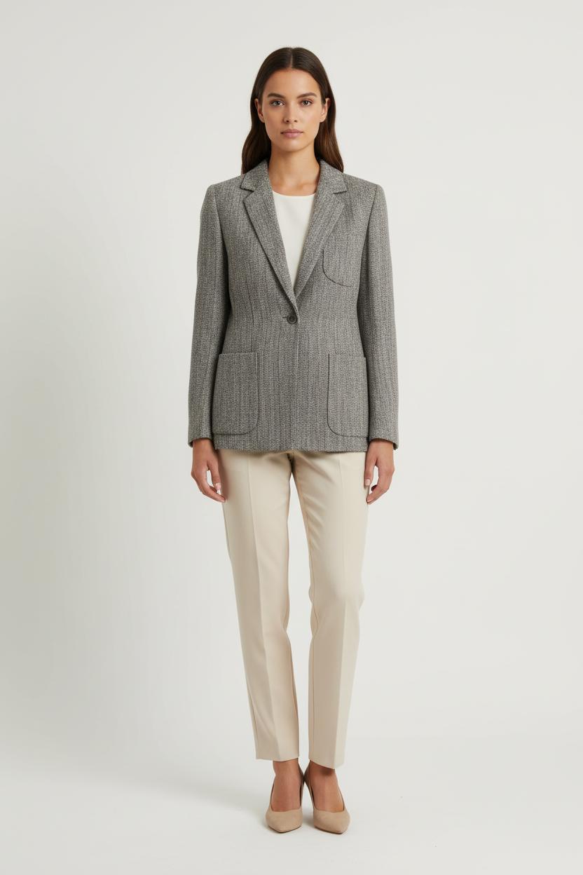 Blazer Gris - Taille S/36 de la marque Max Mara | PARAD66173 - Vendu par Paradigme - Image 1