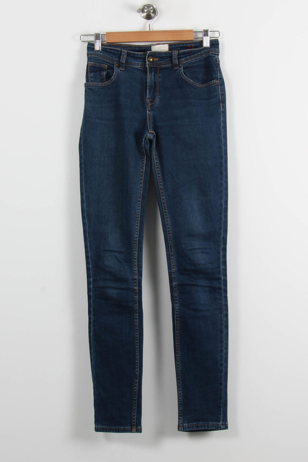 Jean Slim Bleu - Taille S/36 de la marque Sézane | PARAD66174 - Vendu par Paradigme - Image 2