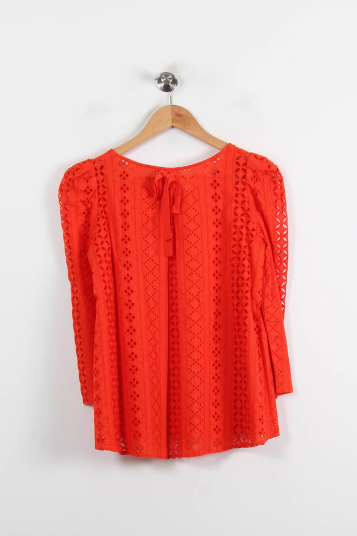 Blouse Rouge - Taille S/36 de la marque Claudie Pierlot | PARAD66177 - Vendu par Paradigme - Image 4