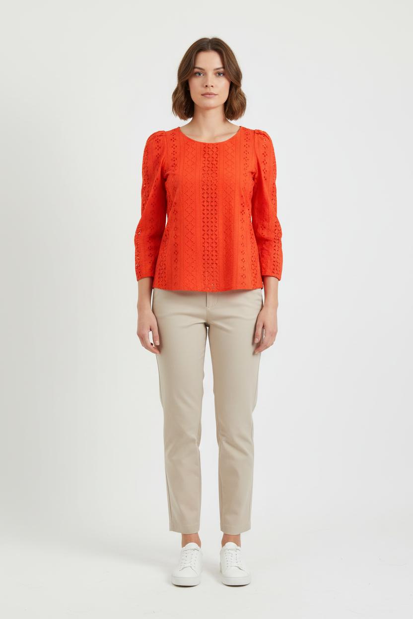 Blouse Rouge - Taille S/36 de la marque Claudie Pierlot | PARAD66177 - Vendu par Paradigme - Image 1