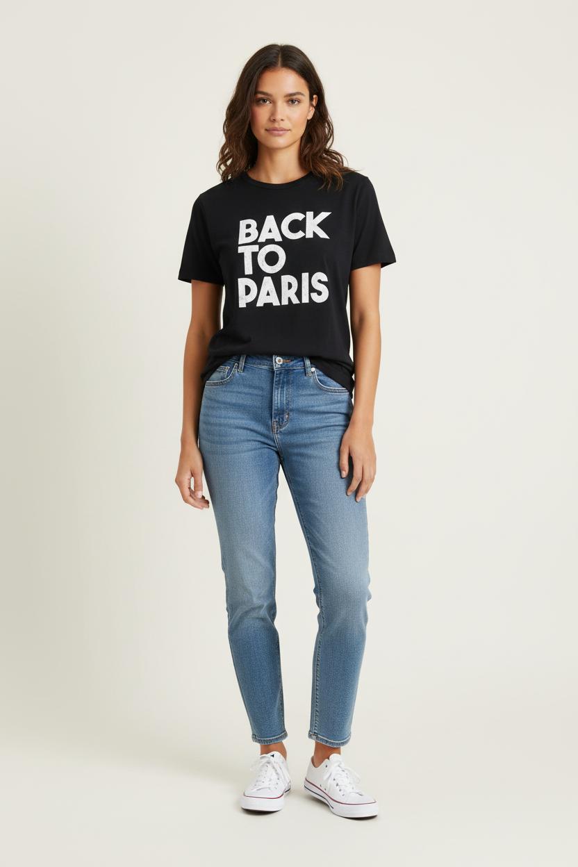 Tee-shirt Bleu - Taille M/38 de la marque Claudie Pierlot | PARAD66178 - Vendu par Paradigme - Image 1