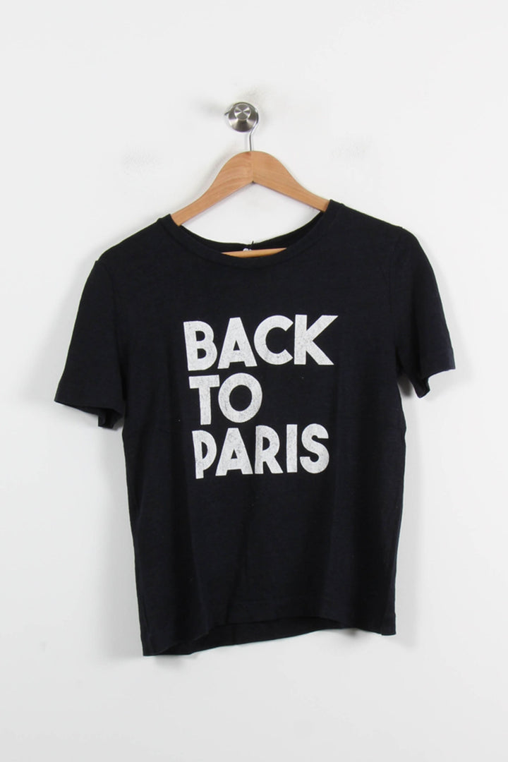 Tee-shirt Bleu - Taille M/38 de la marque Claudie Pierlot | PARAD66178 - Vendu par Paradigme - Image 2