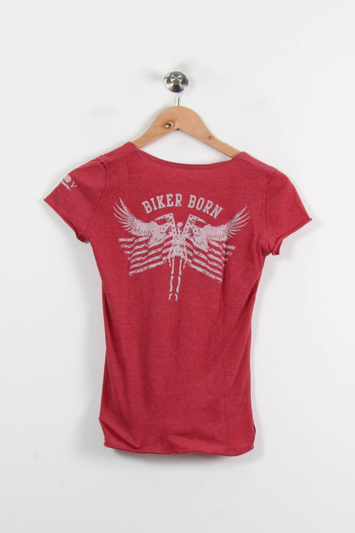 Tee-shirt Bordeaux - Taille XS/34 de la marque Zadig&Voltaire | PARAD66179 - Vendu par Paradigme - Image 4