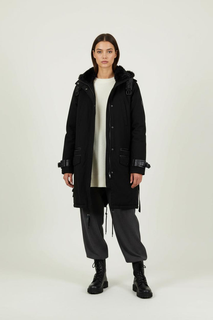 Parka Noire - Taille XS/34 de la marque The Kooples | PARAD66180 - Vendu par Paradigme - Image 1