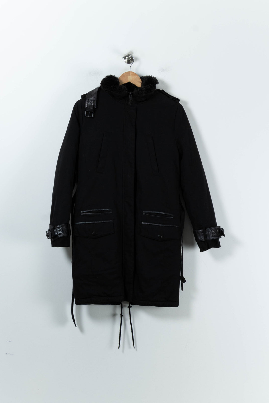 Parka Noire - Taille XS/34 de la marque The Kooples | PARAD66180 - Vendu par Paradigme - Image 2