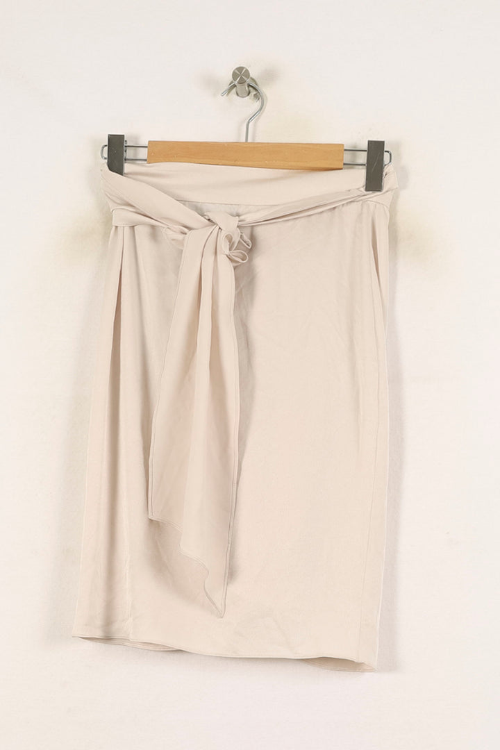 Jupe Drapée Beige - Taille S/36 de la marque IRO | PARAD66184 - Vendu par Paradigme - Image 4
