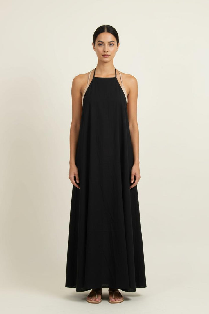 Robe Longue Noire - Taille S/36 de la marque Humanoid | PARAD66190 - Vendu par Paradigme - Image 1