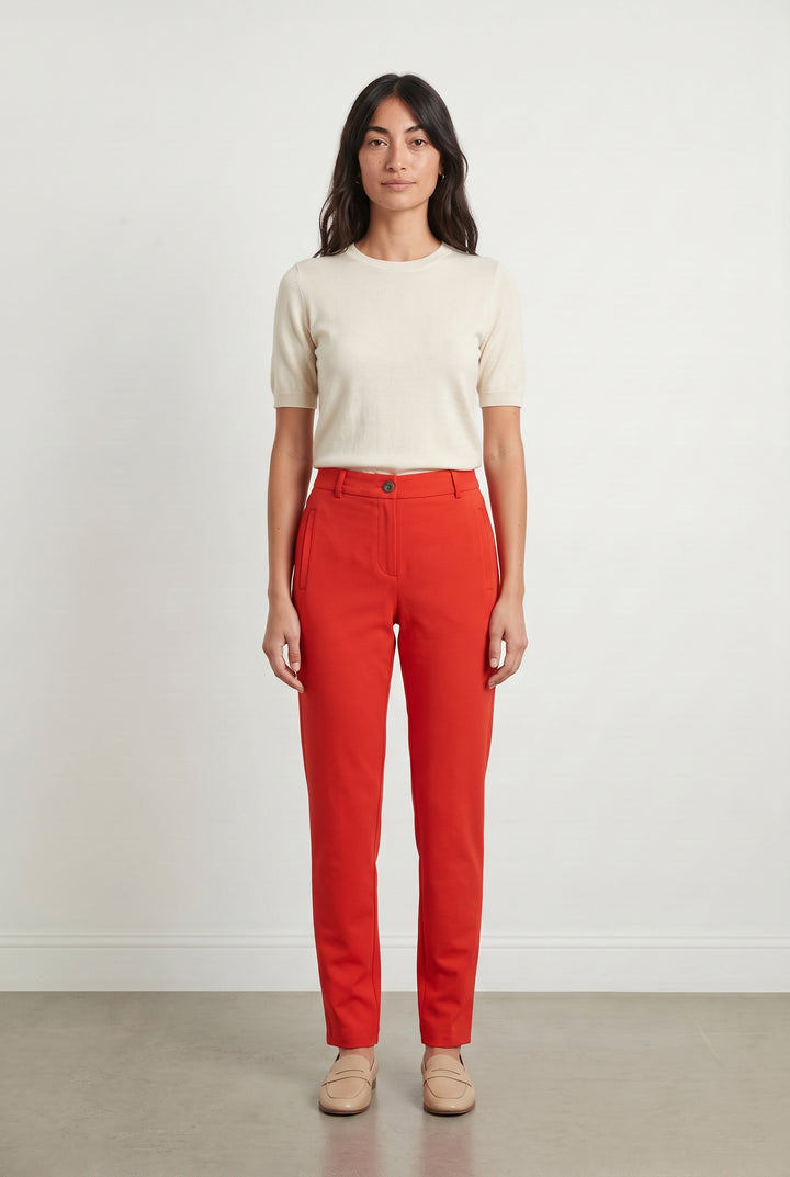 Pantalon Rouge - Taille XS/34 de la marque IKKS | PARAD66203 - Vendu par Paradigme - Image 1