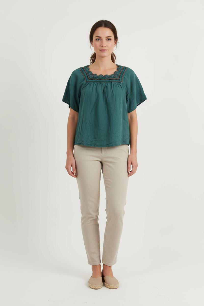 Blouse Verte - Taille XS/34 de la marque Karl Marc John | PARAD66208 - Vendu par Paradigme - Image 1