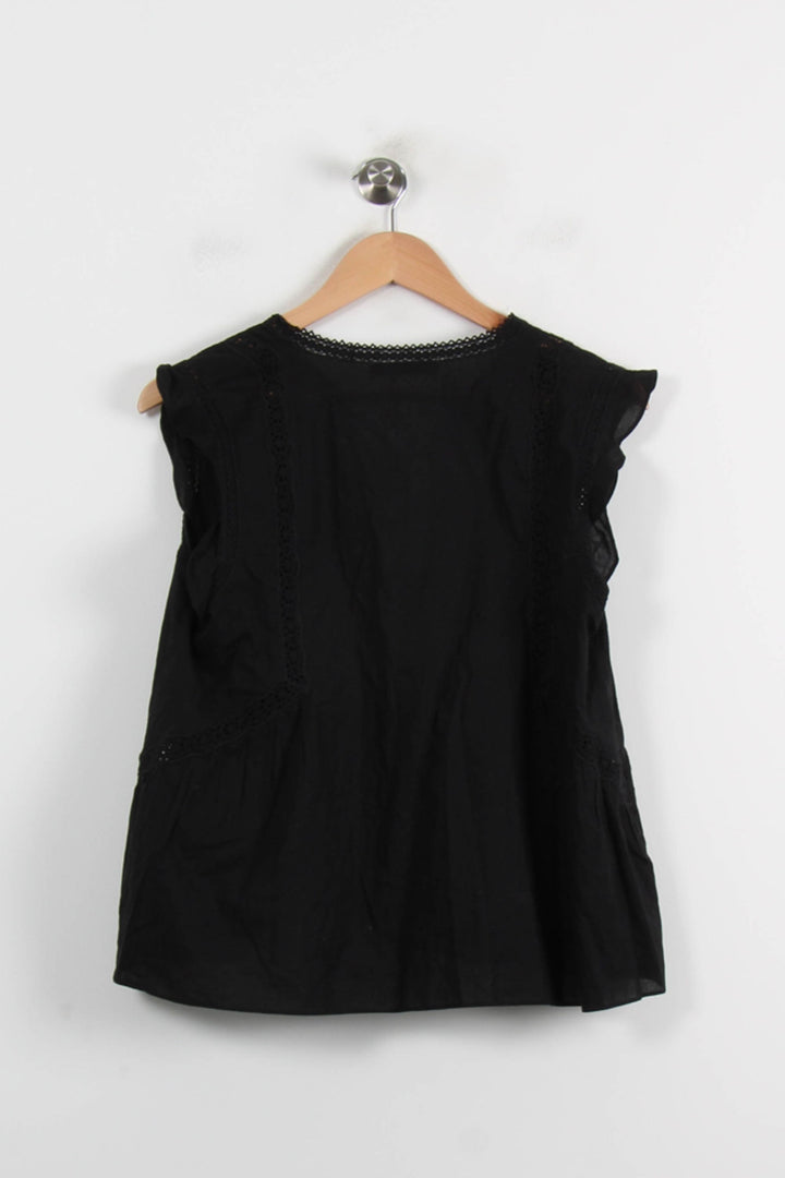 Blouse Noire - Taille M/38 de la marque ZAPA | PARAD66209 - Vendu par Paradigme - Image 4