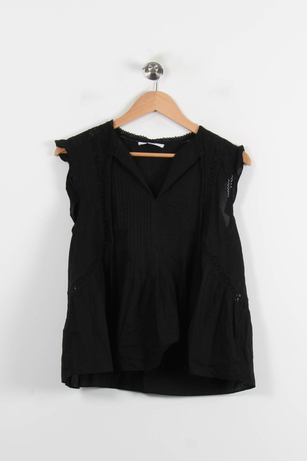 Blouse Noire - Taille M/38 de la marque ZAPA | PARAD66209 - Vendu par Paradigme - Image 2