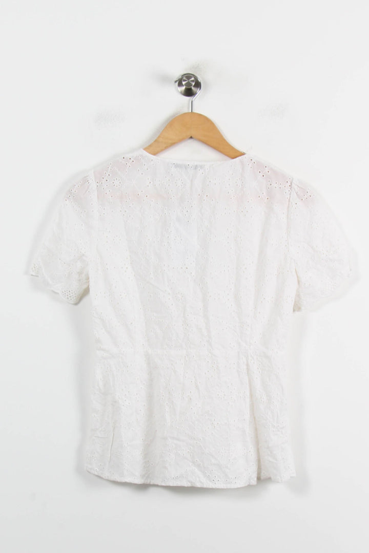 Blouse Blanche - Taille S/36 de la marque La Fée Maraboutée | PARAD66210 - Vendu par Paradigme - Image 4