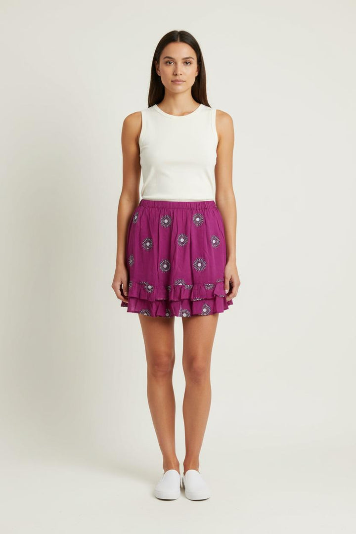 Jupe Courte Violette - Taille S/36 de la marque Vanessa Bruno | PARAD66222 - Vendu par Paradigme - Image 1