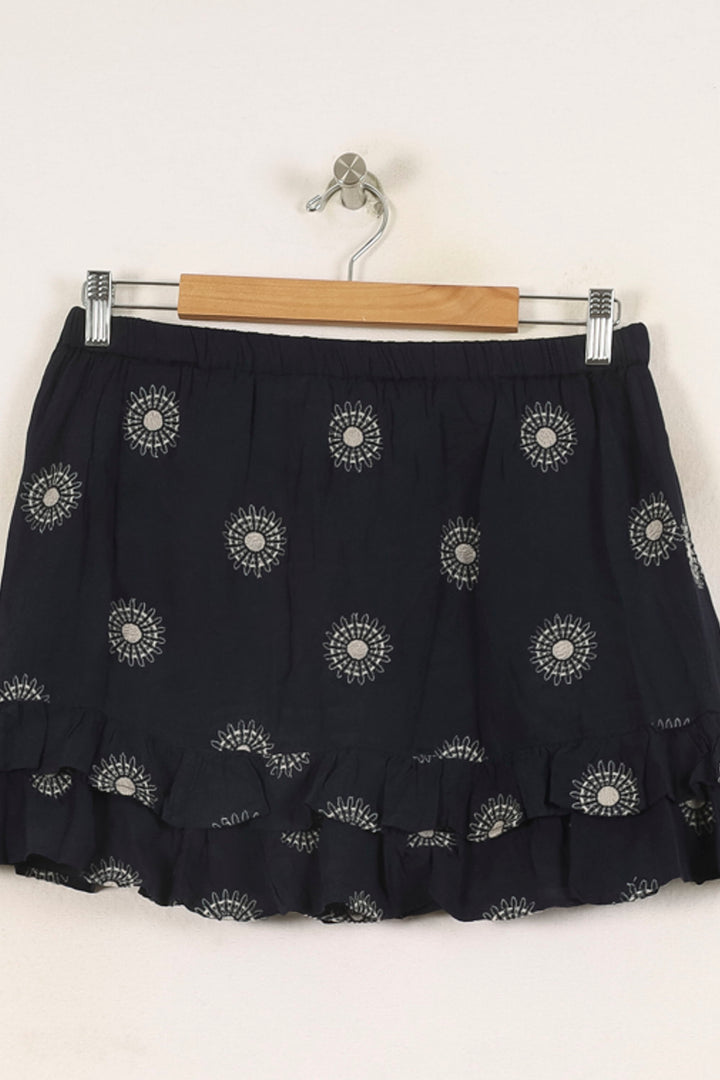 Jupe Courte Bleue et Blanche - Taille M/38 de la marque Vanessa Bruno - Athé | PARAD66228 - Vendu par Paradigme - Image 4