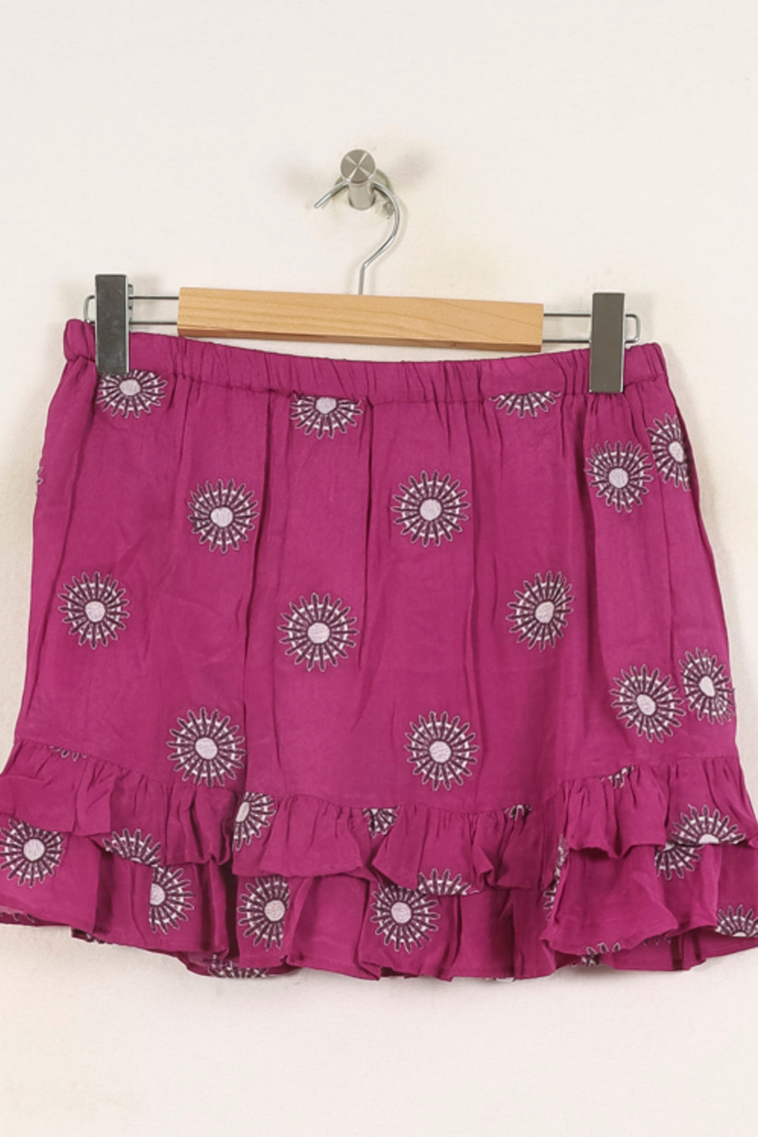Jupe Volantée Violette - Taille S/36 de la marque Vanessa Bruno - Athé | PARAD66232 - Vendu par Paradigme - Image 4