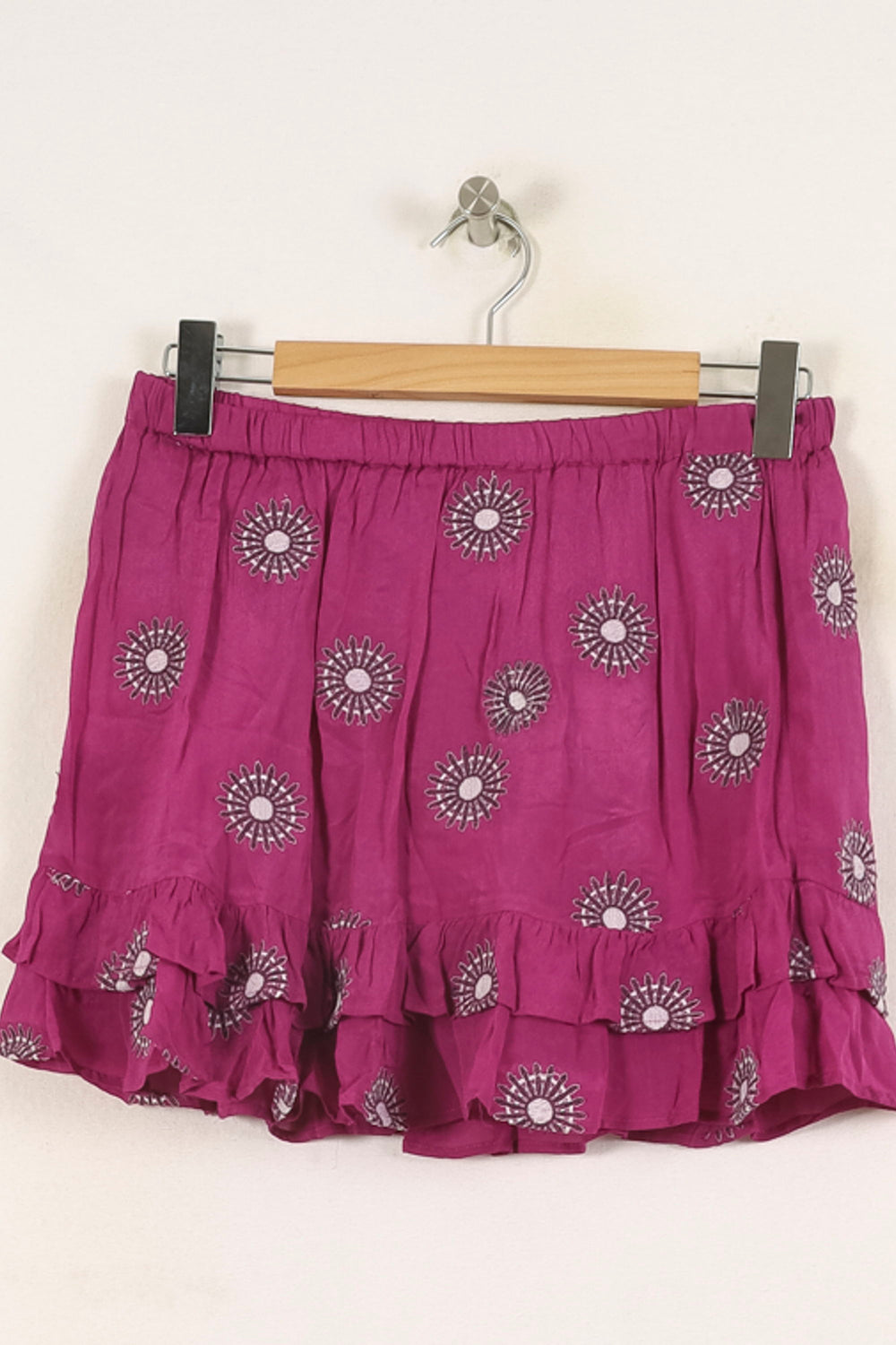 Jupe Volantée Violette - Taille S/36 de la marque Vanessa Bruno - Athé | PARAD66232 - Vendu par Paradigme - Image 2