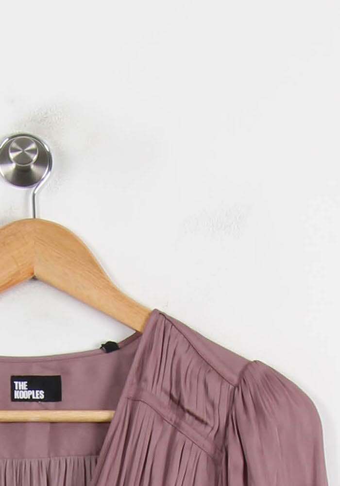 Robe Longue Violette - Taille S/36 de la marque The Kooples | PARAD66234 - Vendu par Paradigme - Image 3