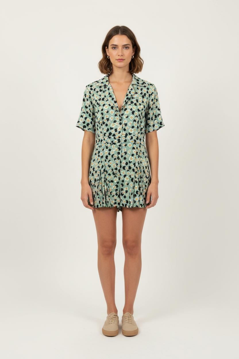 Combishort Verte - Taille XL/42 de la marque Sandro | PARAD66240 - Vendu par Paradigme - Image 1