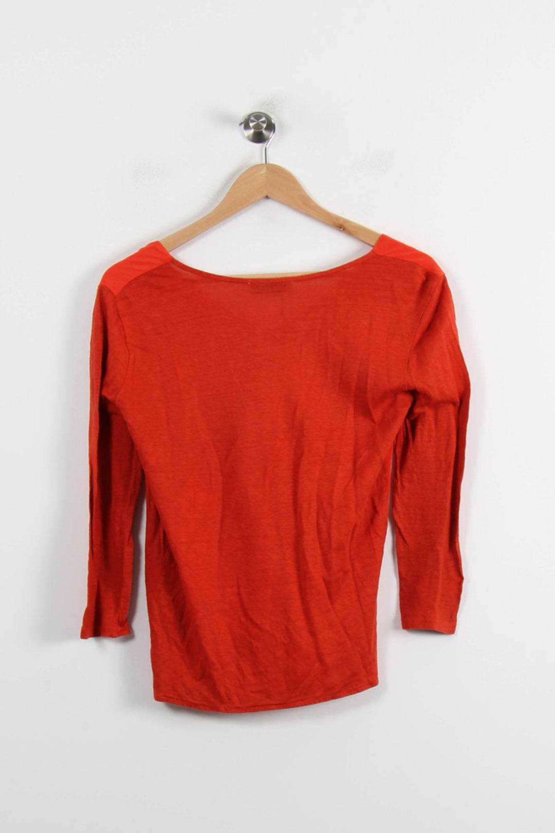 Blouse Rouge - Taille M/38 de la marque Sandro | PARAD66244 - Vendu par Paradigme - Image 4