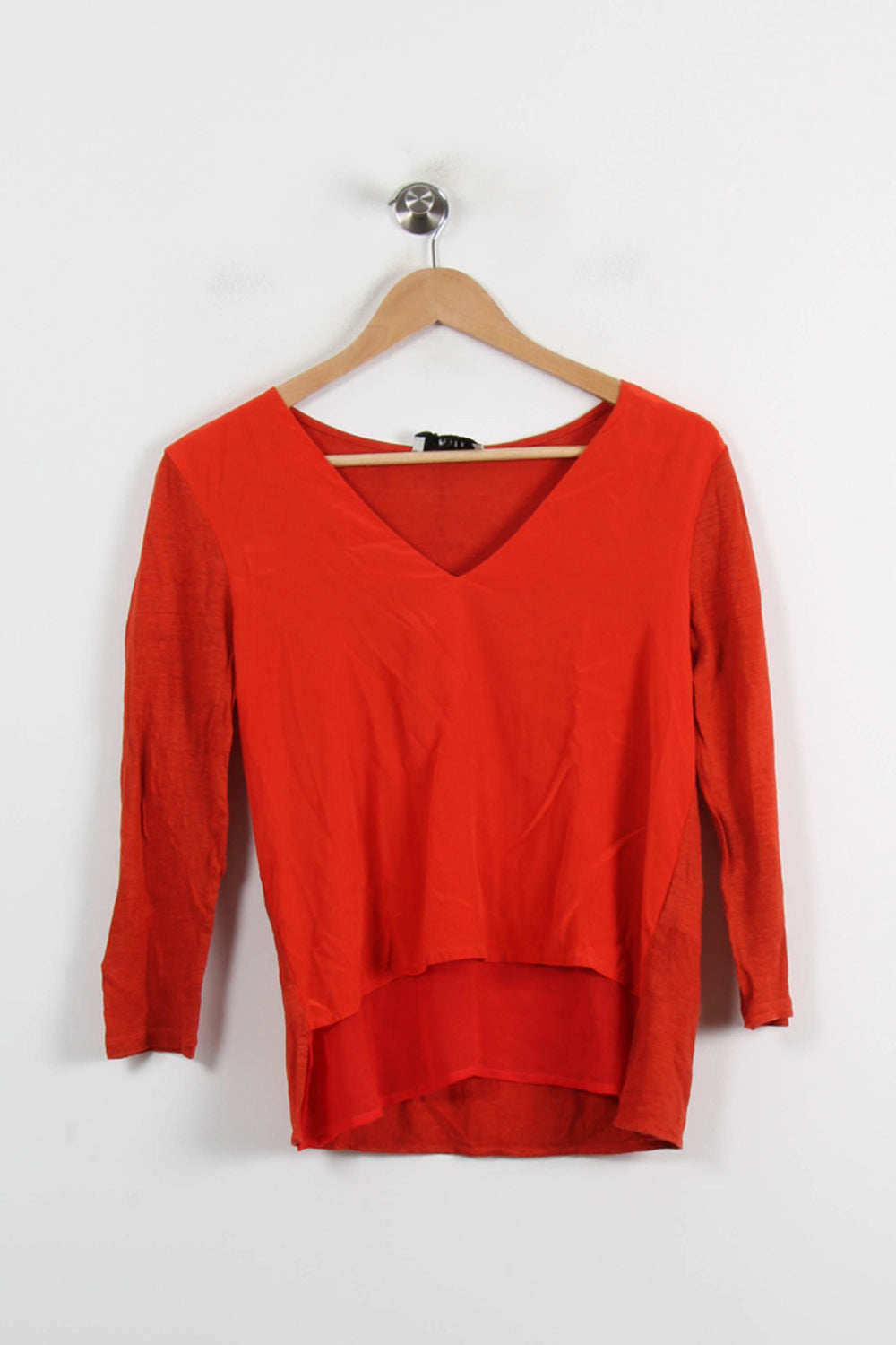 Blouse Rouge - Taille M/38 de la marque Sandro | PARAD66244 - Vendu par Paradigme - Image 2