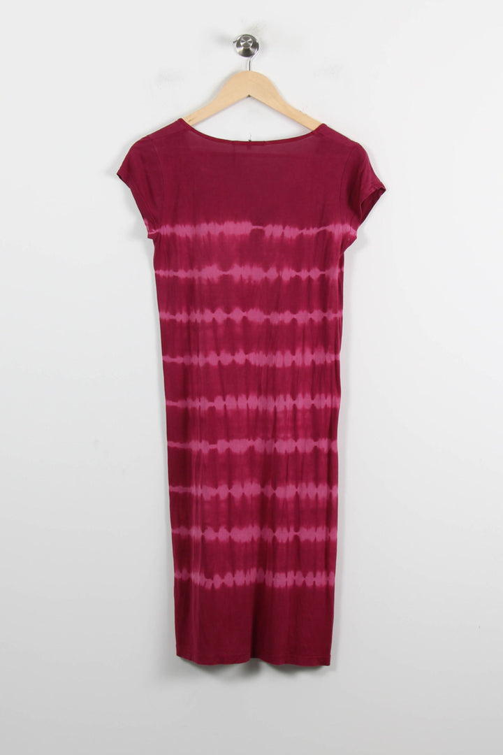 Robe Tie and Dye Bordeaux et Rose - Taille S/36 de la marque Gerard Darel | PARAD66247 - Vendu par Paradigme - Image 4