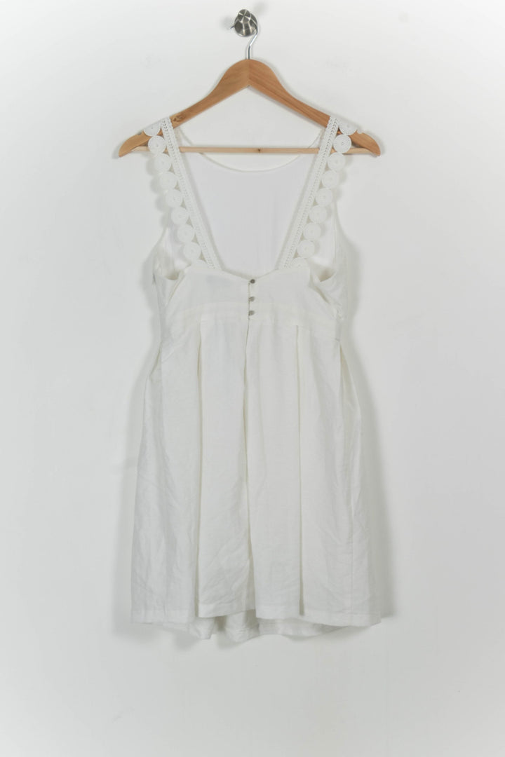 Robe Courte Blanche - Taille S/36 de la marque Suncoo | PARAD66251 - Vendu par Paradigme - Image 4