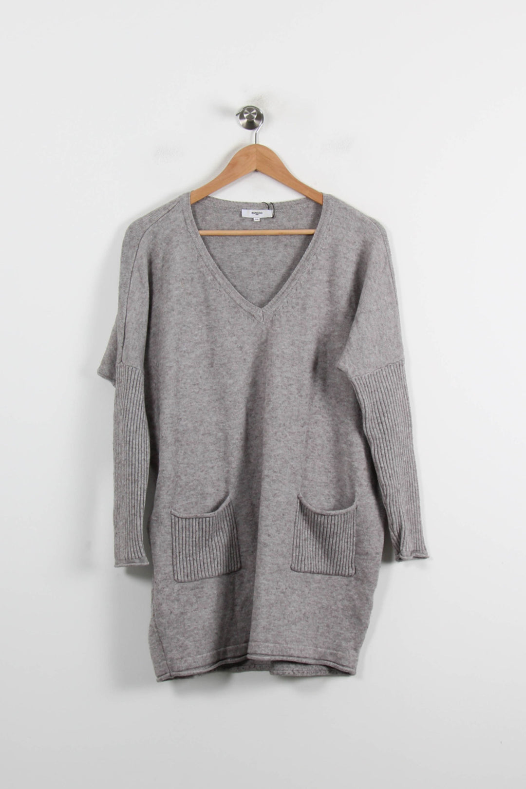 Robe Pull Grise - Taille M/38 de la marque Suncoo | PARAD66253 - Vendu par Paradigme - Image 2