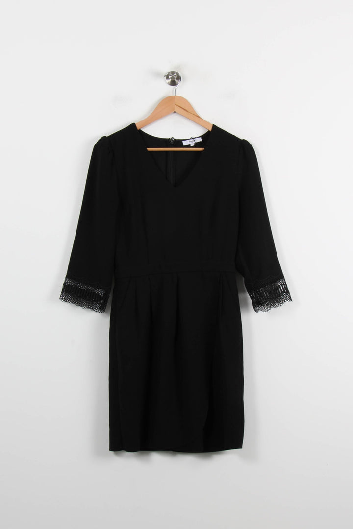 Robe Mi-Longue Noire - Taille S/36 de la marque Suncoo | PARAD66260 - Vendu par Paradigme - Image 2
