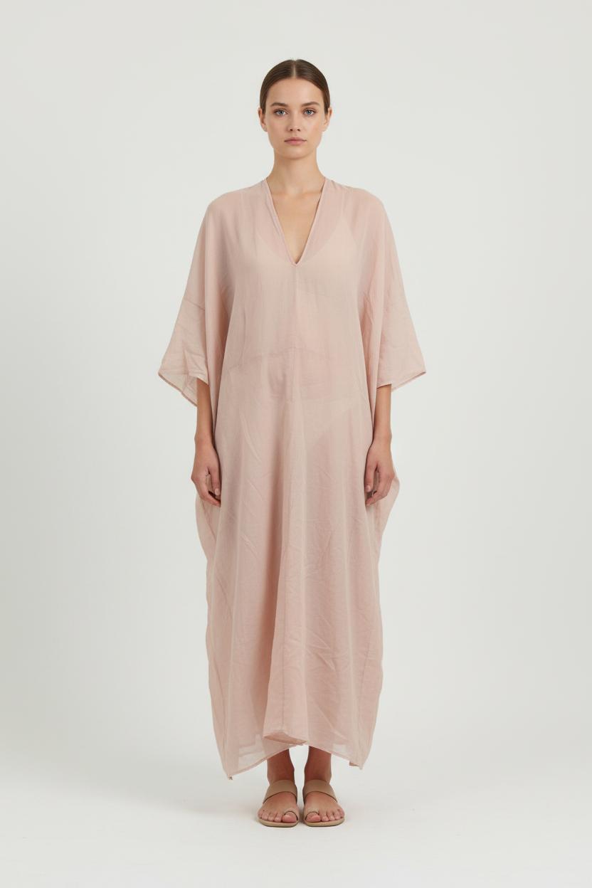 Robe Longue Rose - Taille S/36 de la marque Humanoid | PARAD66261 - Vendu par Paradigme - Image 1