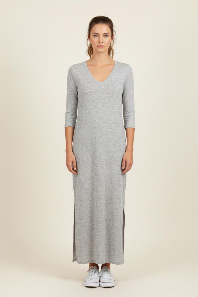 Robe Longue Grise - Taille S/36 de la marque Notshy Cashmere | PARAD66262 - Vendu par Paradigme - Image 1