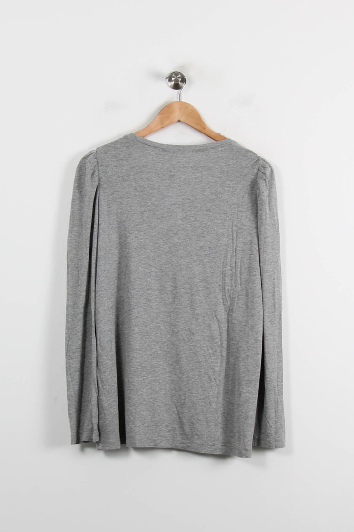 Tee-shirt Manches Longues Gris - Taille XL/42 de la marque Maison Montagut | PARAD66264 - Vendu par Paradigme - Image 4