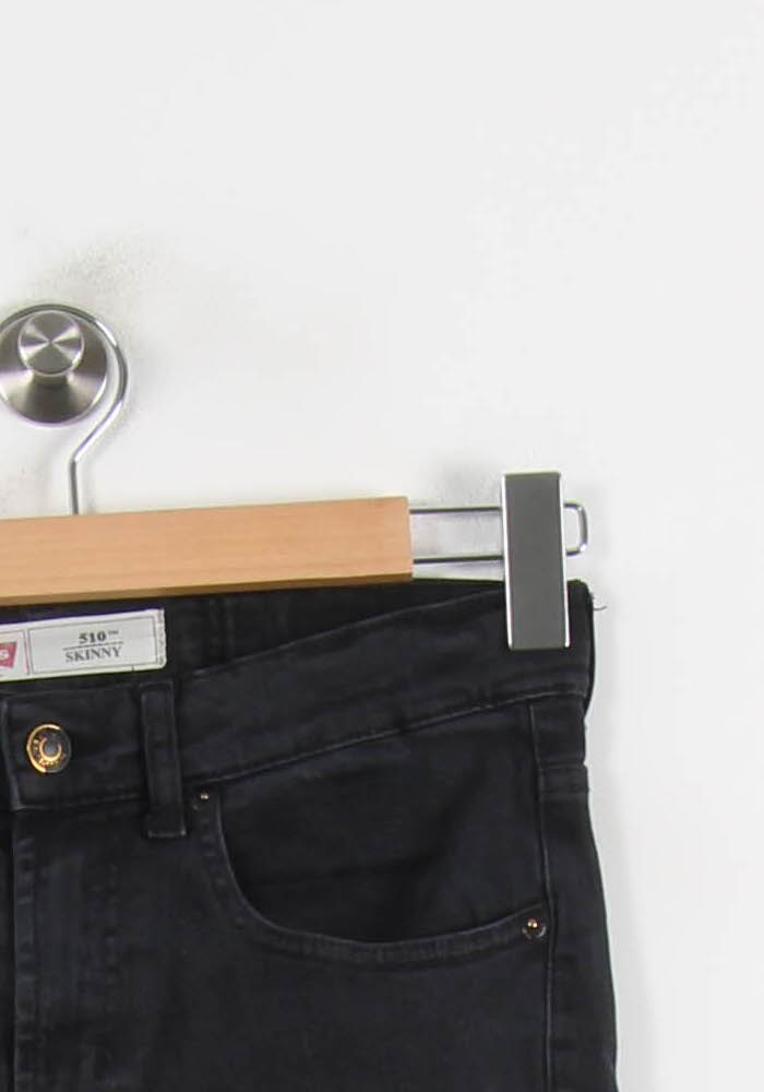 Jean Slim Noir - Taille S/36 de la marque Levi's | PARAD66271 - Vendu par Paradigme - Image 3