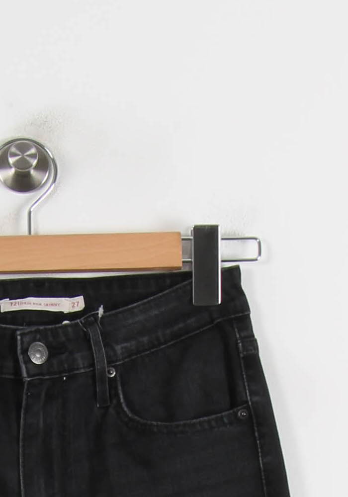 Jean Slim Noir - Taille S/36 de la marque Levi's | PARAD66275 - Vendu par Paradigme - Image 3
