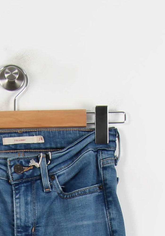 Jean Slim Bleu - Taille XS/34 de la marque Levi's | PARAD66276 - Vendu par Paradigme - Image 3