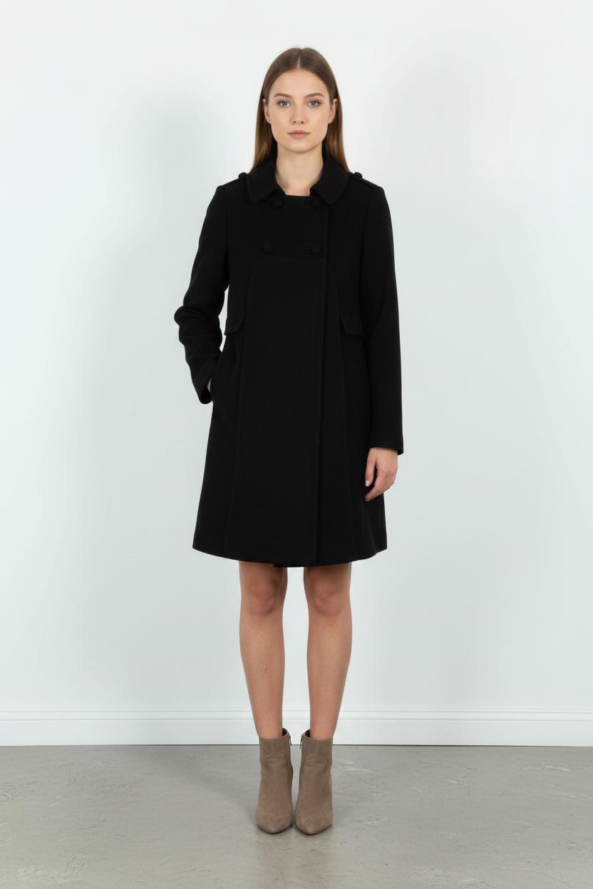 Manteau Noir - Taille L/40 de la marque Tara Jarmon | PARAD66295 - Vendu par Paradigme - Image 1