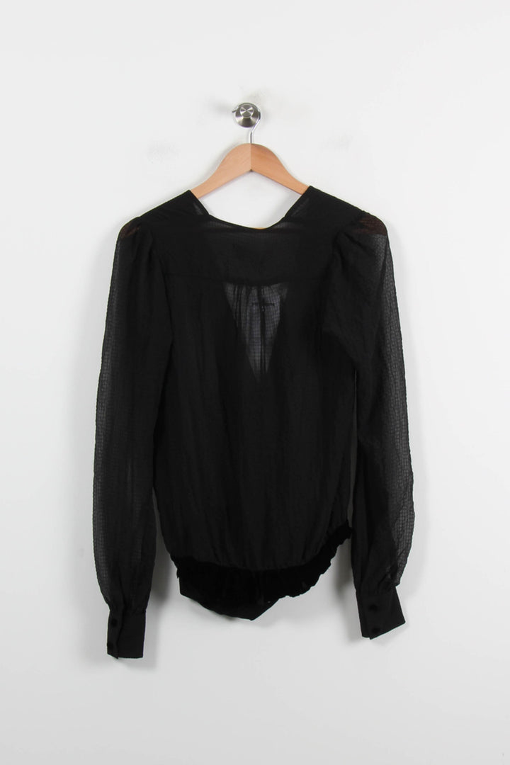 Blouse Noire - Taille M/38 de la marque Essentiel Antwerp | PARAD66297 - Vendu par Paradigme - Image 4