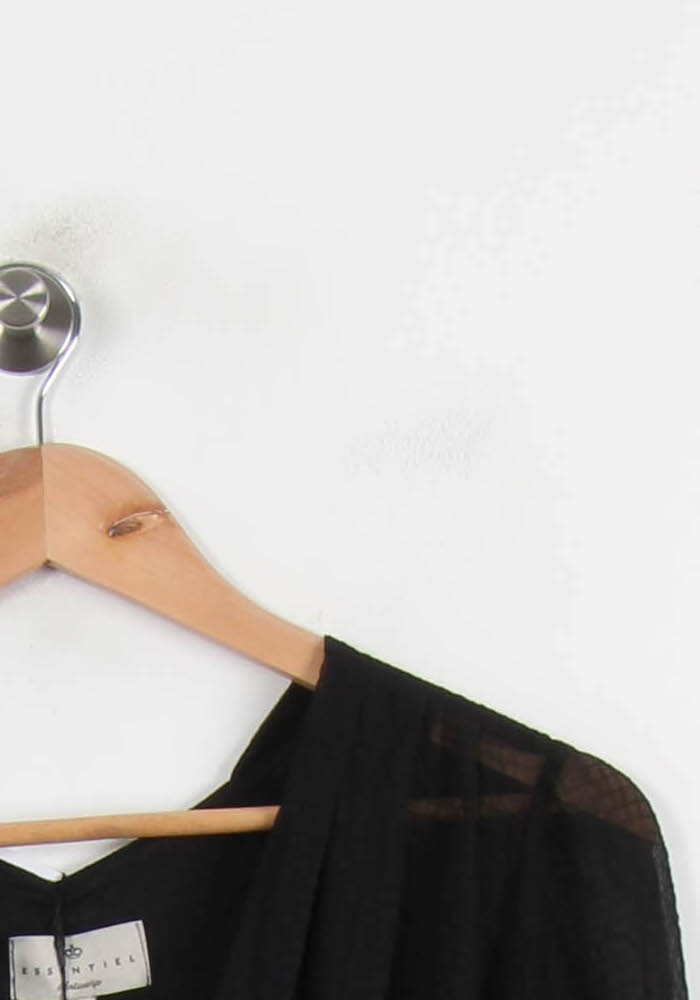 Blouse Noire - Taille M/38 de la marque Essentiel Antwerp | PARAD66297 - Vendu par Paradigme - Image 3