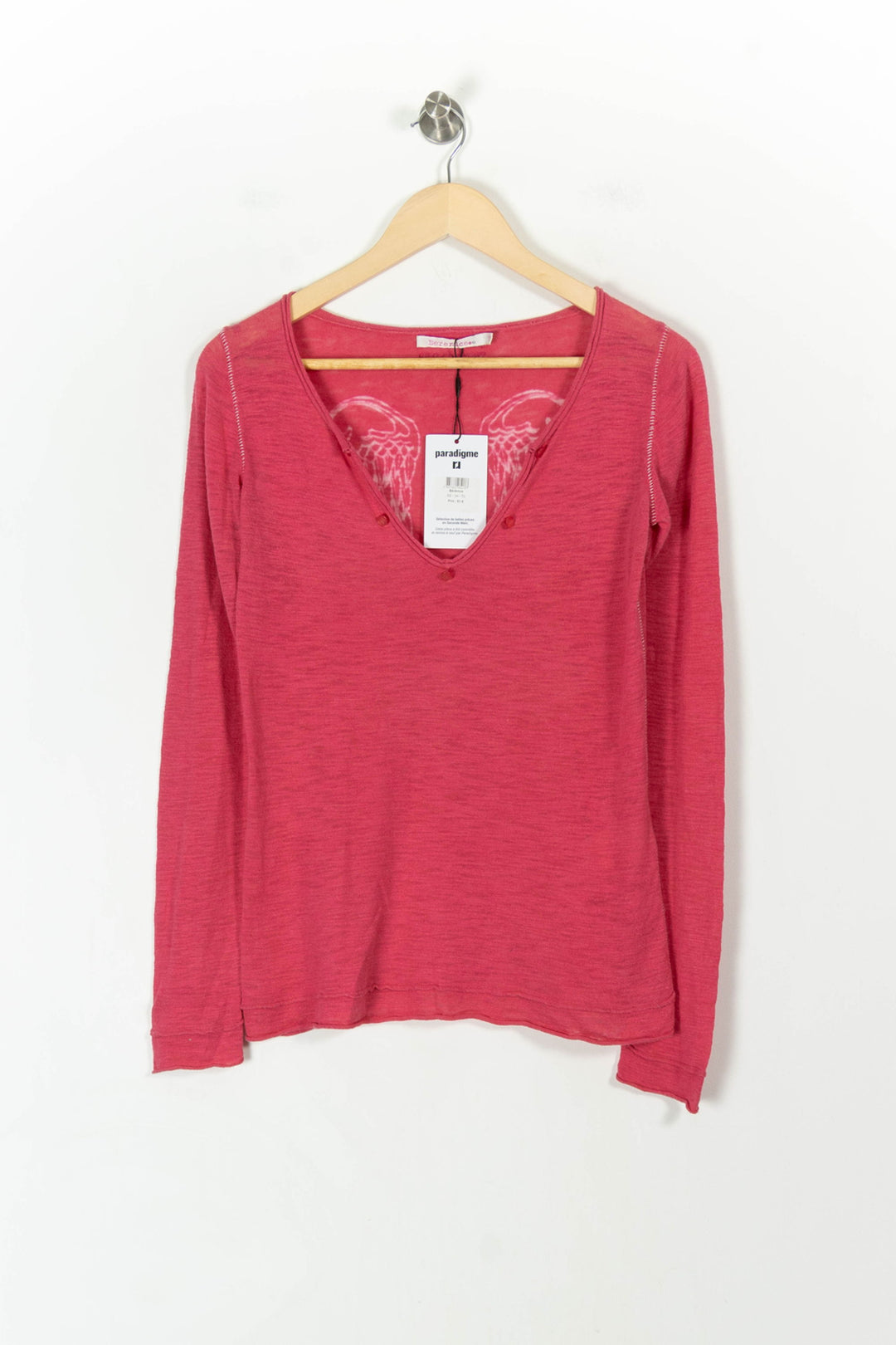 Pull Rose - Taille XS/34 de la marque Bérénice | PARAD66308 - Vendu par Paradigme - Image 2