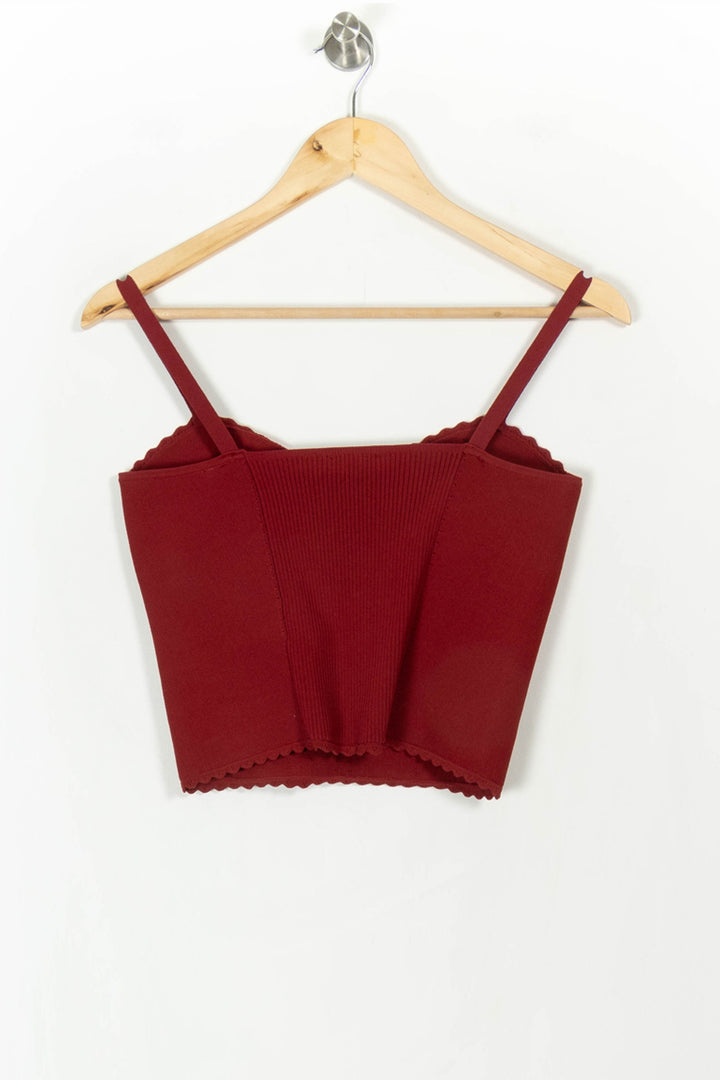 Bustier Bordeaux - Taille L/40 de la marque Sandro | PARAD66313 - Vendu par Paradigme - Image 4