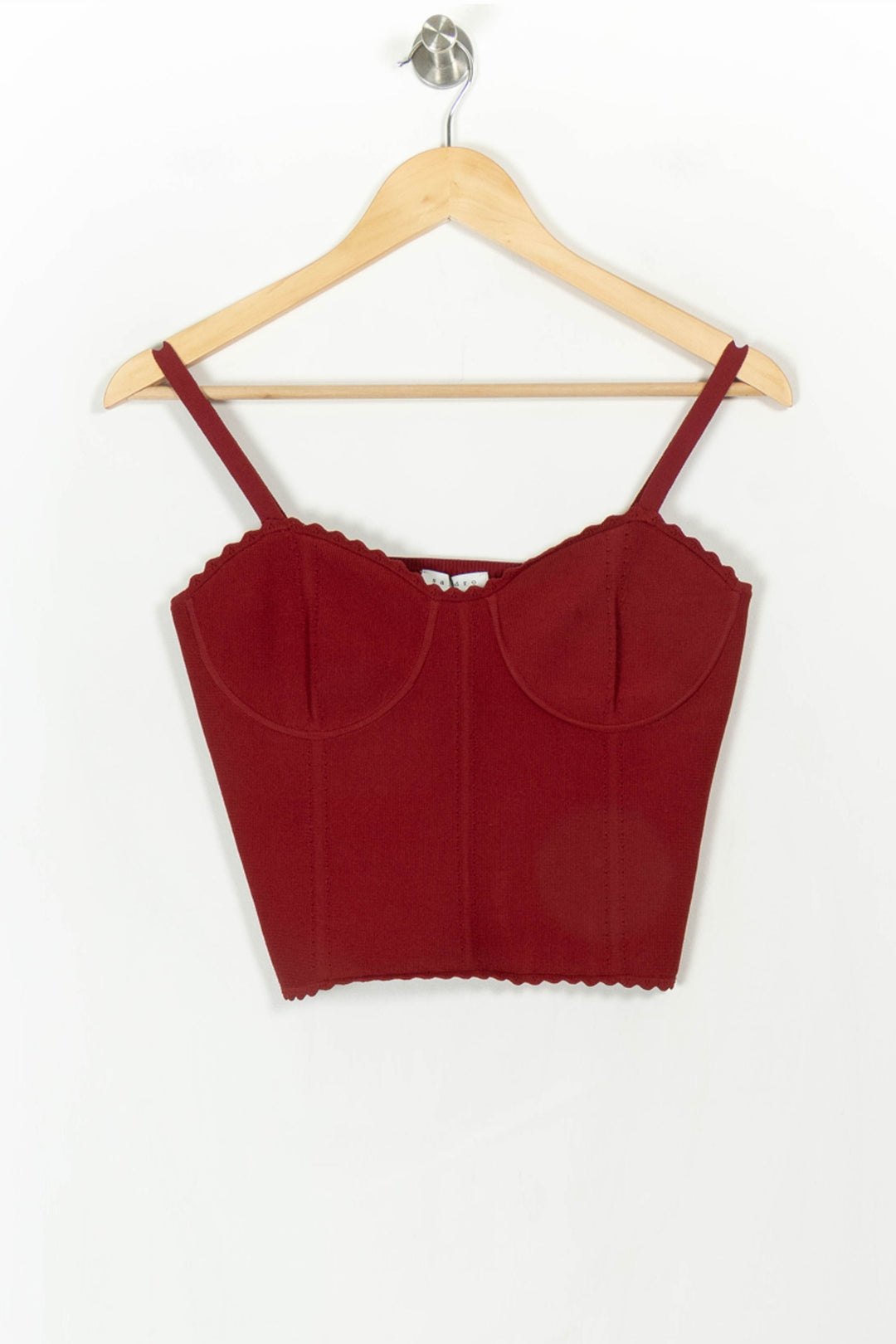 Bustier Bordeaux - Taille L/40 de la marque Sandro | PARAD66313 - Vendu par Paradigme - Image 2