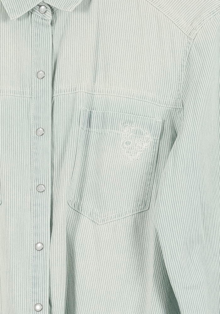 Chemise Bleue - Taille M/38 de la marque IKKS | PARAD66317 - Vendu par Paradigme - Image 3