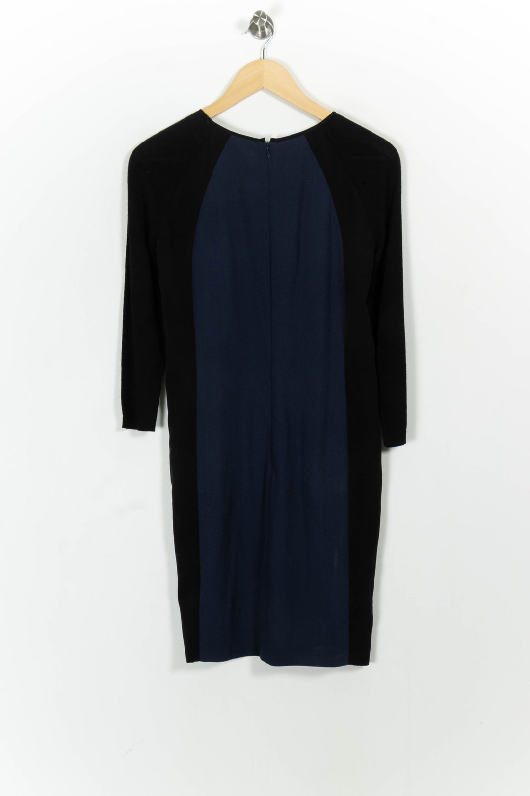 Robe Midi Noire et Bleue - Taille M/38 de la marque Caroll | PARAD66322 - Vendu par Paradigme - Image 4